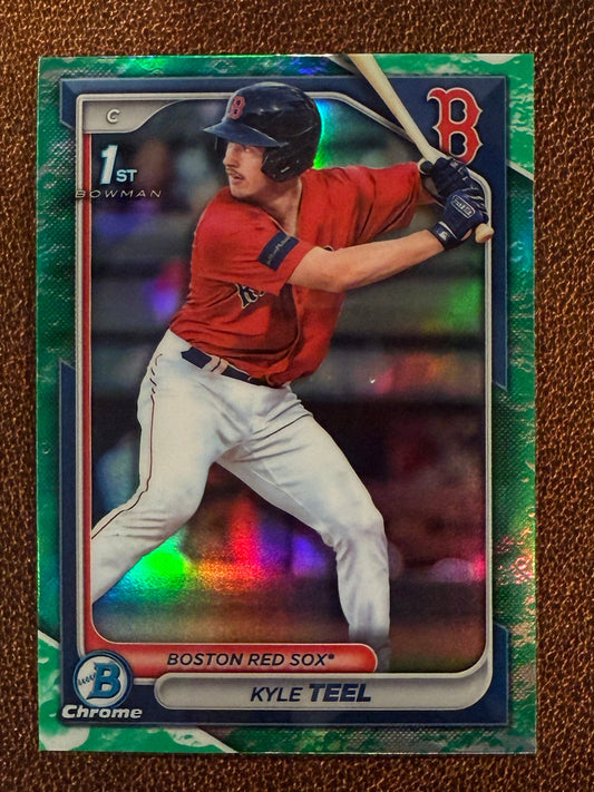 Kyle Teel - 2024 Bowman - Chrome Lunar Glow - Red Sox
