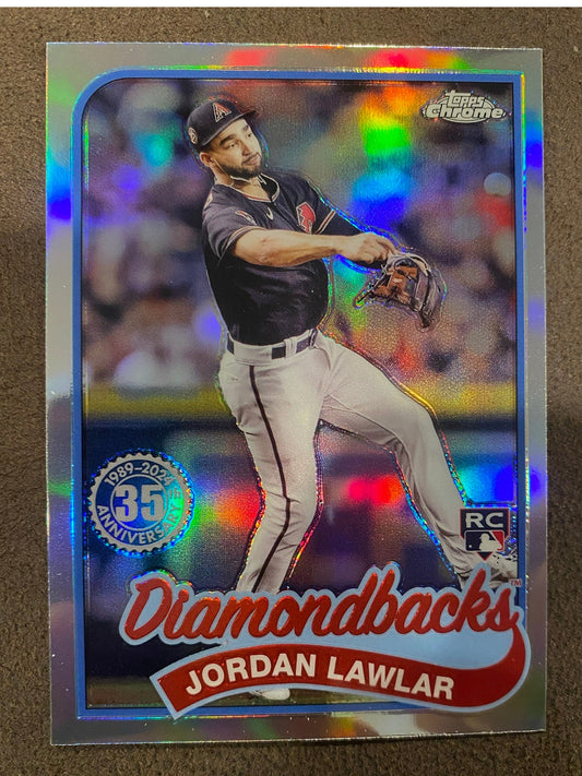 Jordan Lawlar - 2024 Topps Chrome - 1989 Refractor - Diamondbacks