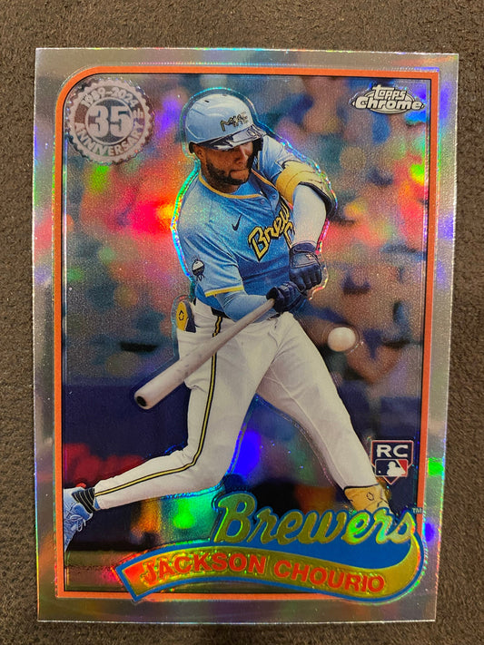 Jackson Chourio - 2024 Topps Update Chrome - 1989 Refractor - Brewers