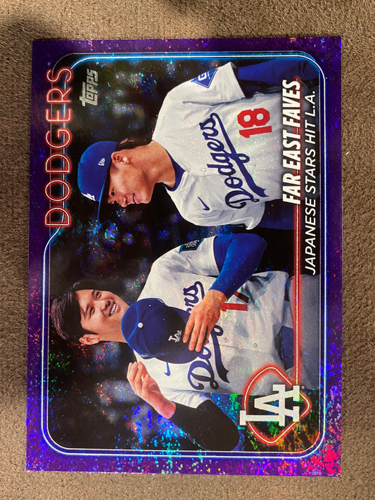 Shohei Ohtani / Yamamoto - 2024 Topps Update - Purple /799 - Dodgers