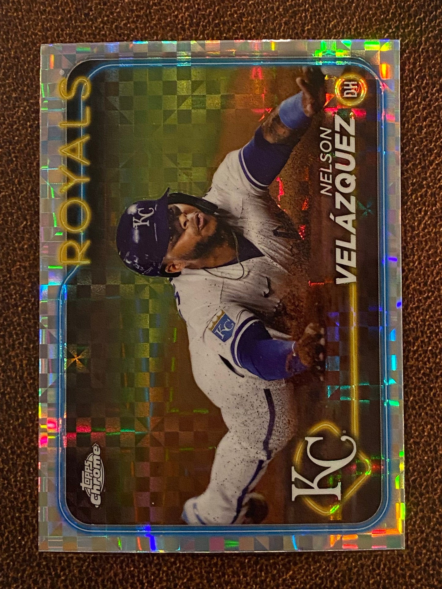 Nelson Velazquez - 2024 Topps Chrome Update - XFractor - Royals