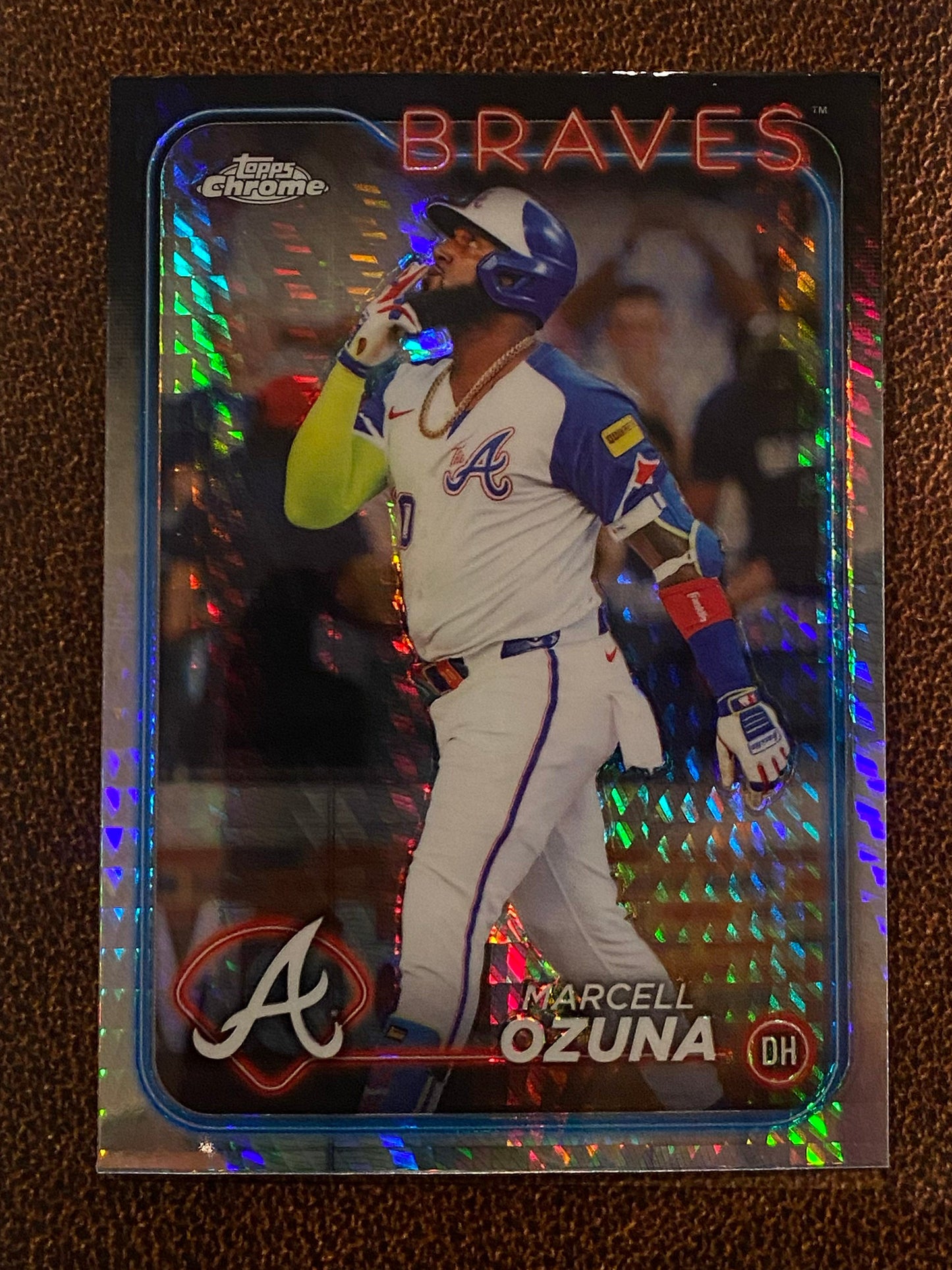 Marcell Ozuna - 2024 Topps Chrome Update - Prism Refractor - Braves