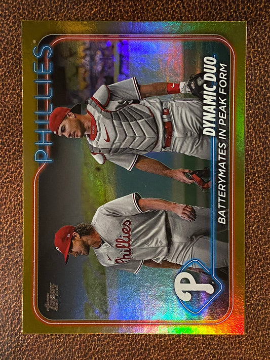 J.T. Realmuto / Aaron Nola - 2024 Topps Series 2 - Gold Foils - Phillies