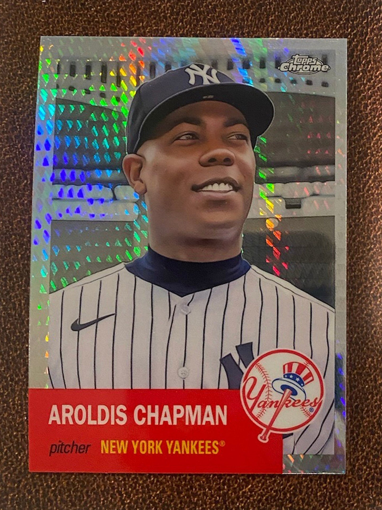 Aroldis Chapman - 2022 Topps Chrome Platinum Anniversary - Prism Refractor - Yankees