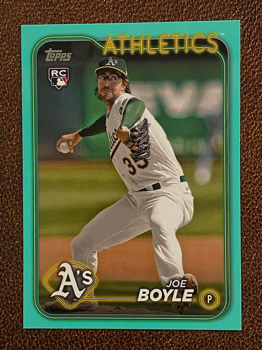 Joe Boyle - 2024 Topps Series 2 - Aqua Parallel - Athletics