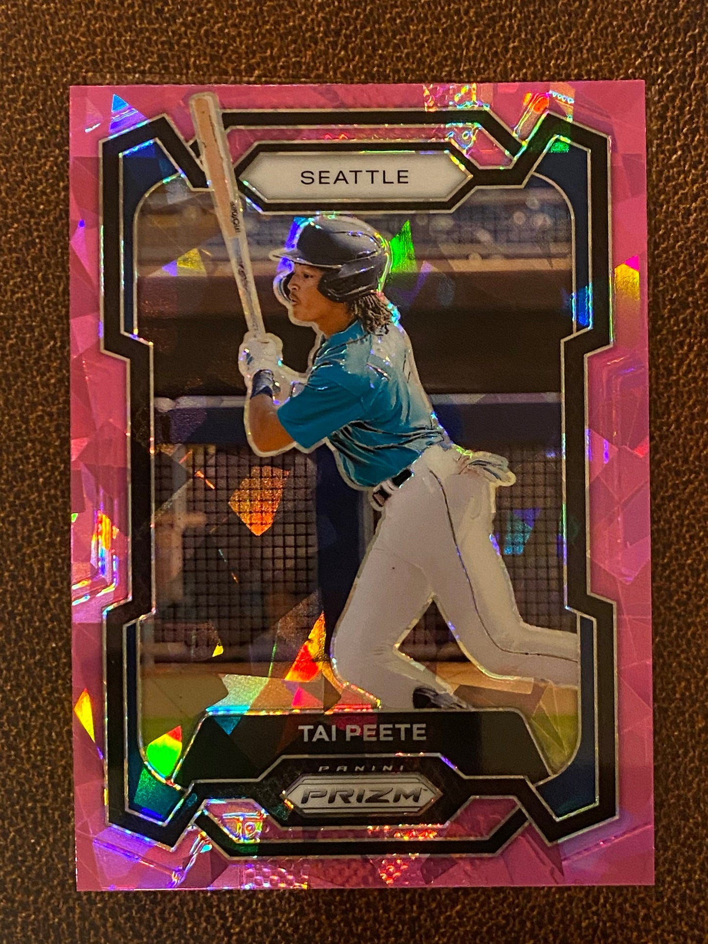 Tai Peete - 2024 Panini Prizm - Pink Ice Mega - Mariners