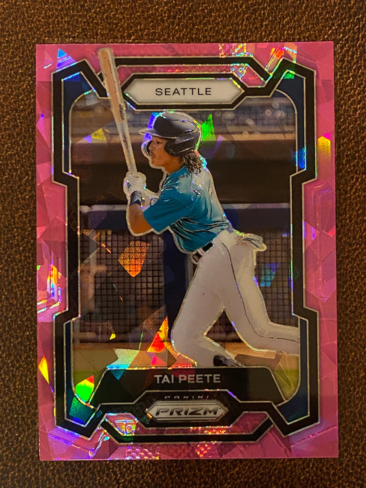 Tai Peete - 2024 Panini Prizm - Pink Ice Mega - Mariners