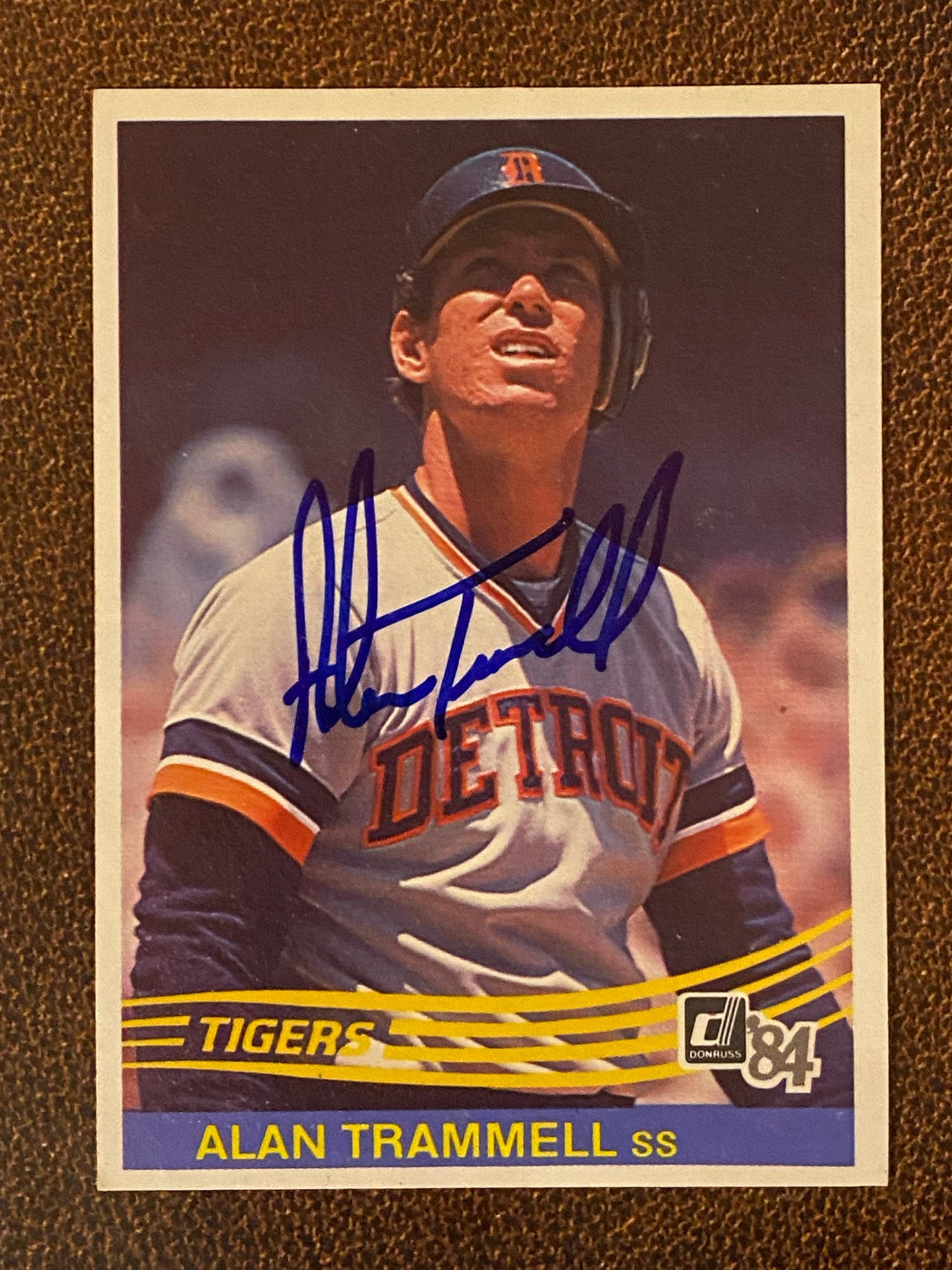Alan Trammell - 1984 Donruss - In Person AUTO - Tigers