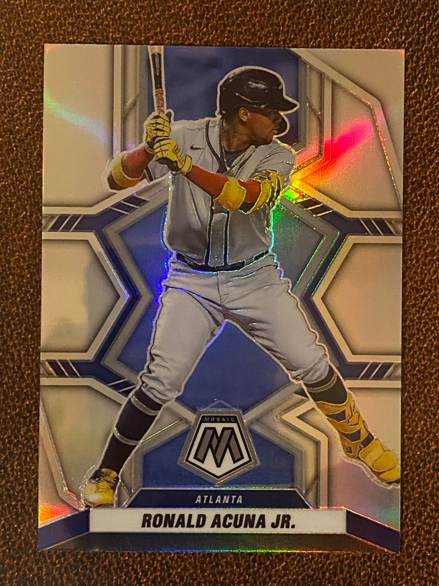 Ronald Acuna Jr. - 2022 Mosaic - Silver Prizm - Braves