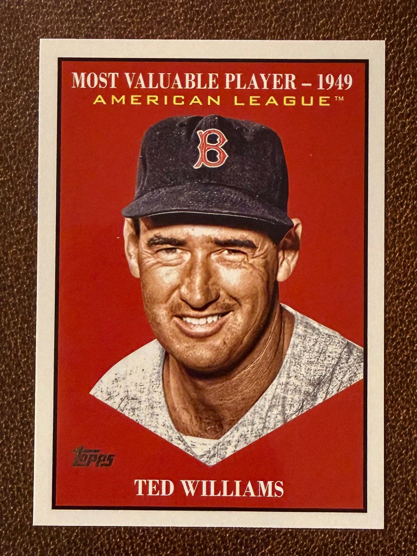 Ted Williams - 2025 Topps Update - MVP Insert - Red Sox