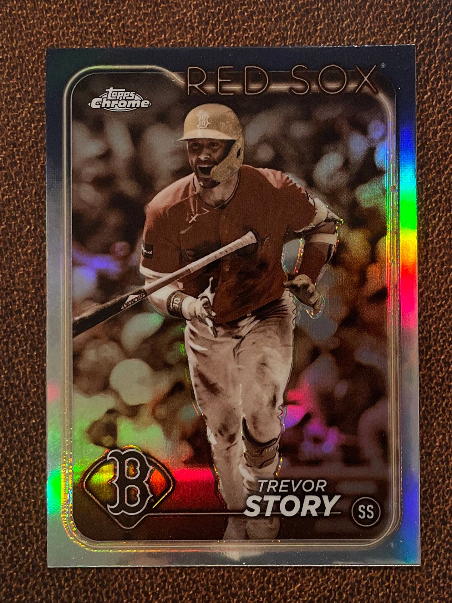 Trevor Story - 2024 Topps Chrome - Sepia Refractor - Red Sox