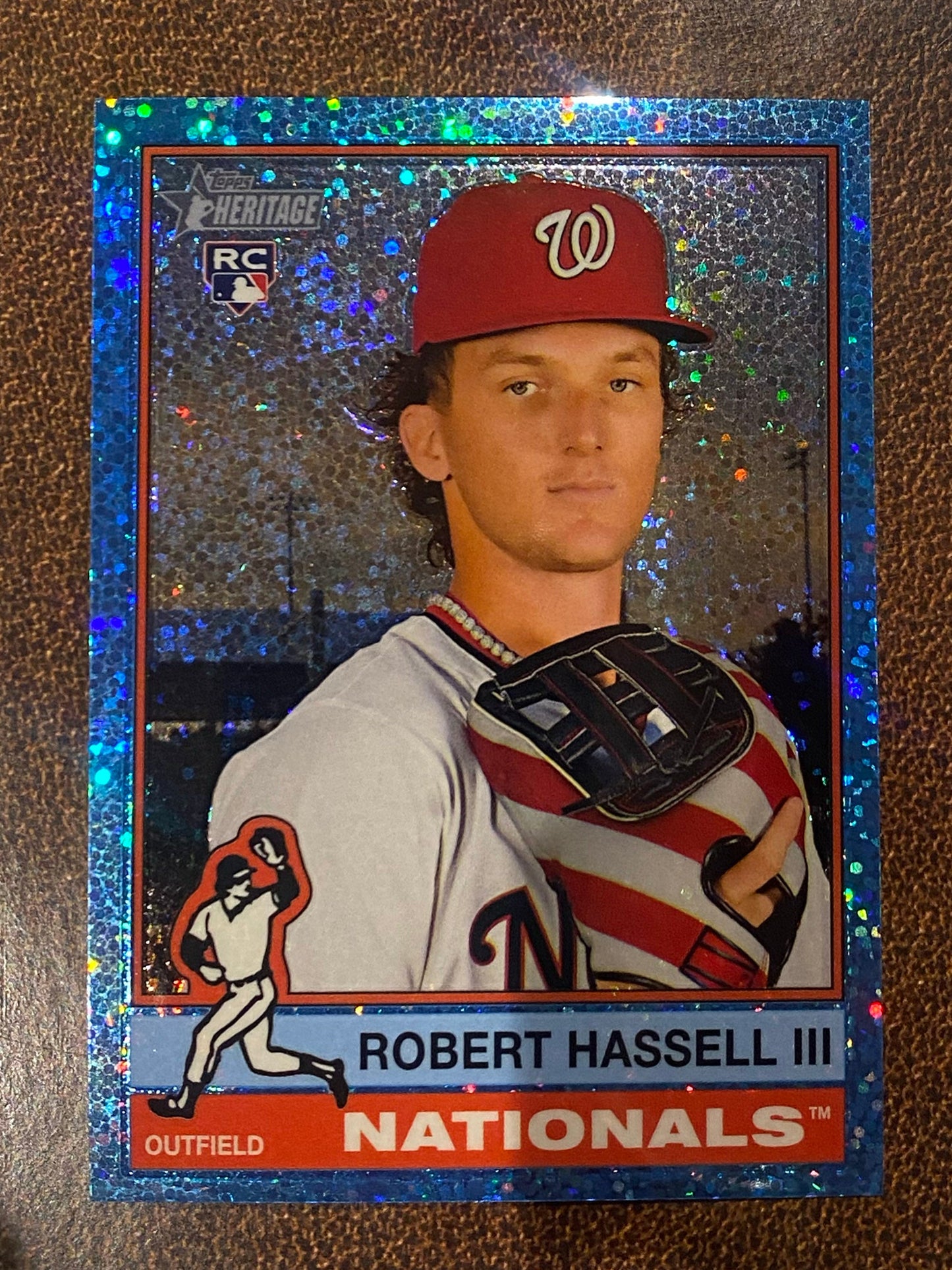 Robert Hassell III - 2025 Topps Heritage High Number - Blue Sparkle - Nationals