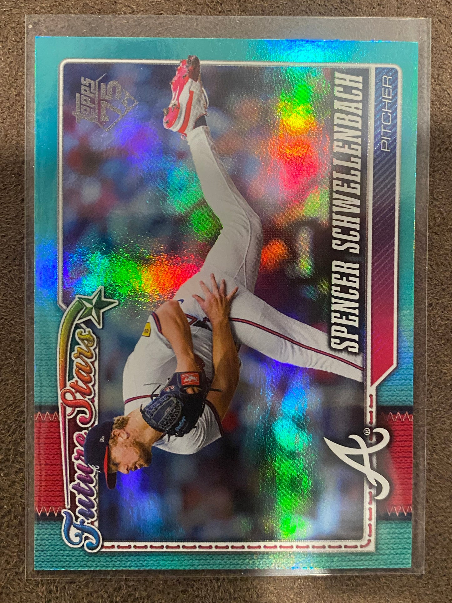 Spencer Schwellenbach - 2026 Topps Series 1 - AQUA Foil - Braves