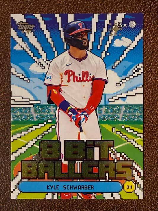 Kyle Schwarber - 2026 Topps Series 1 - 8 Bit Ballers Insert - Phillies