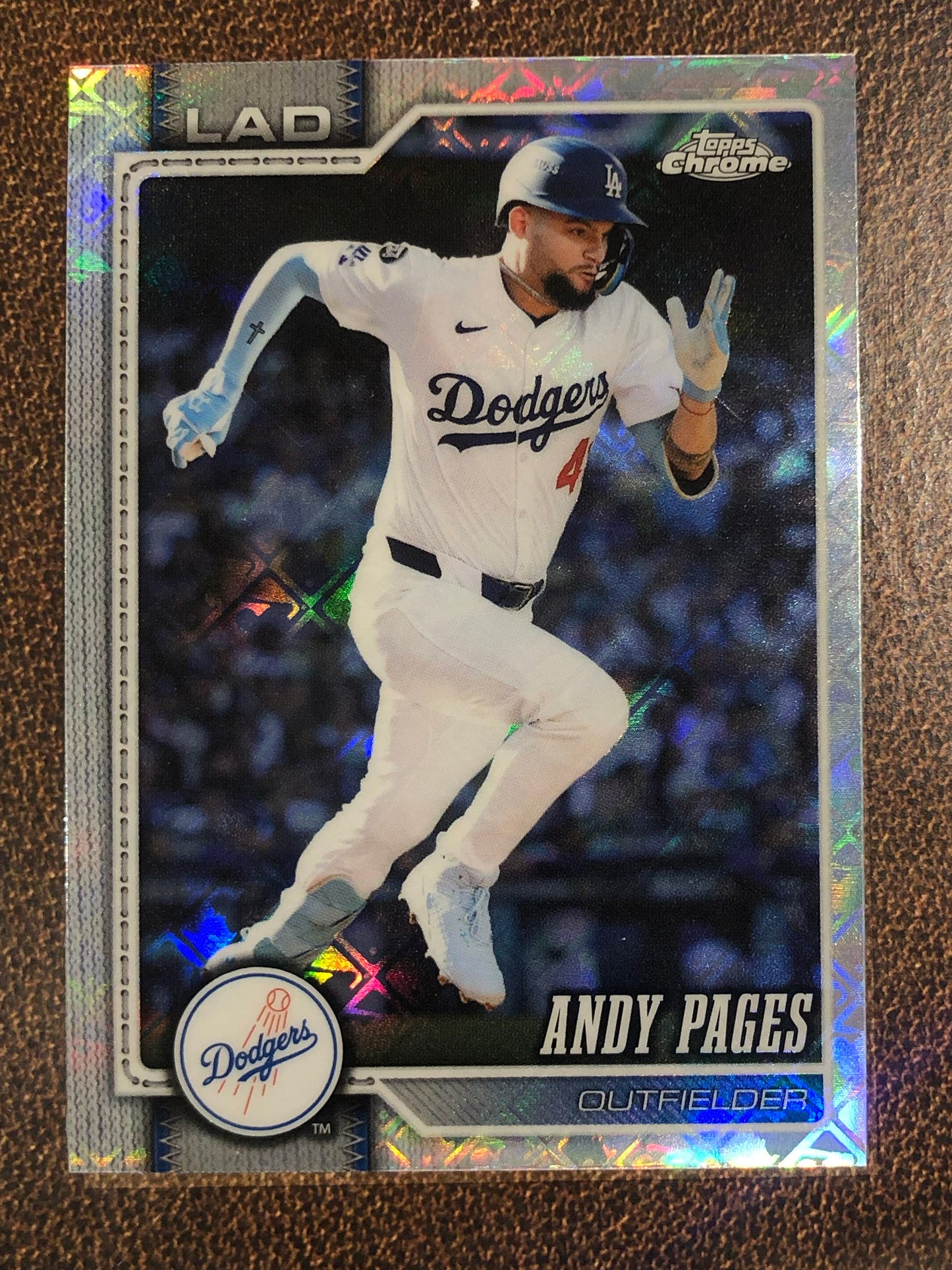 Andy Pages - 2026 Topps Chrome Logofractor - Base Logofractor - Dodgers