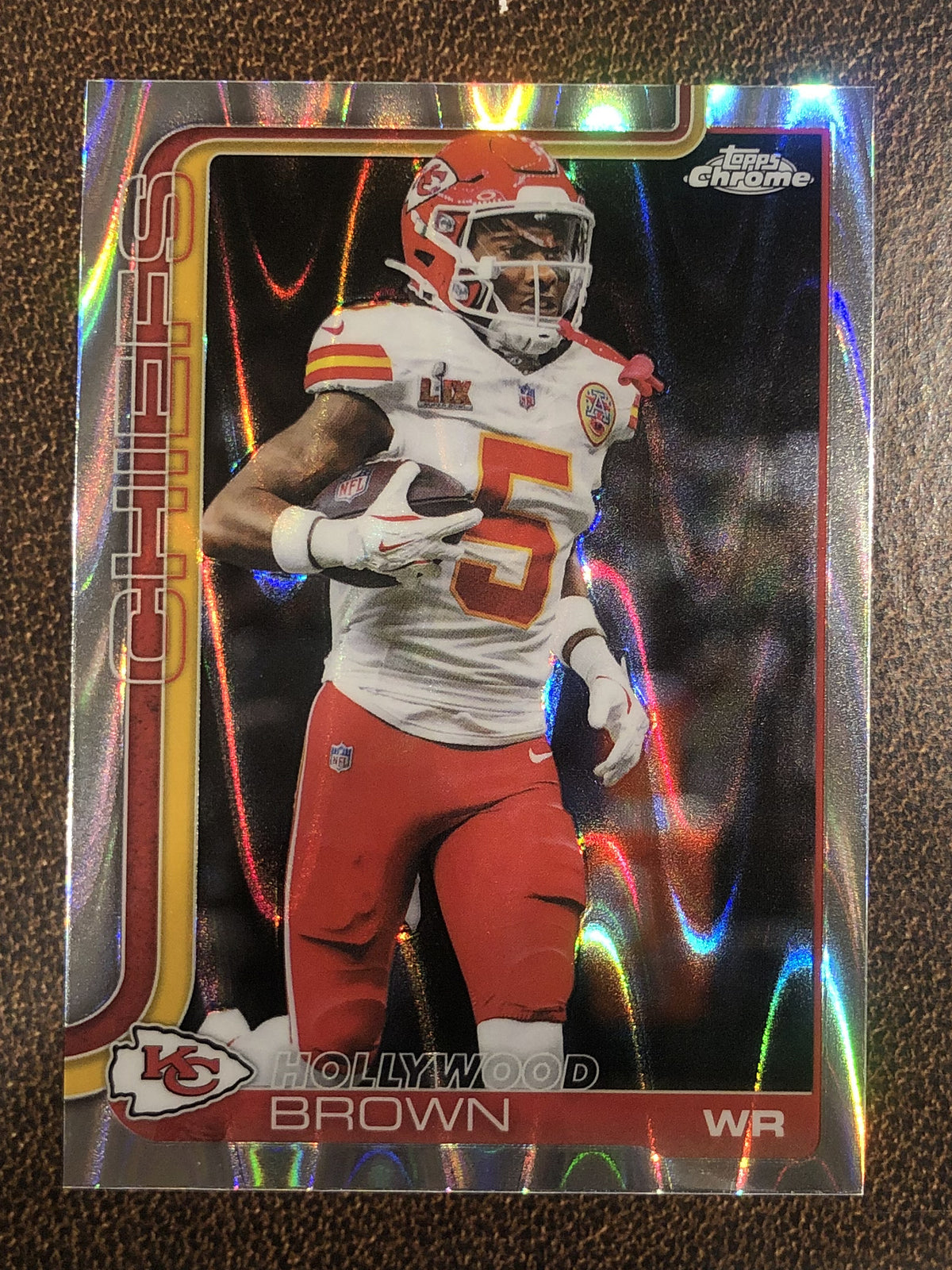 Hollywood Brown - 2025 Topps Chrome - Raywave Refractor - Chiefs