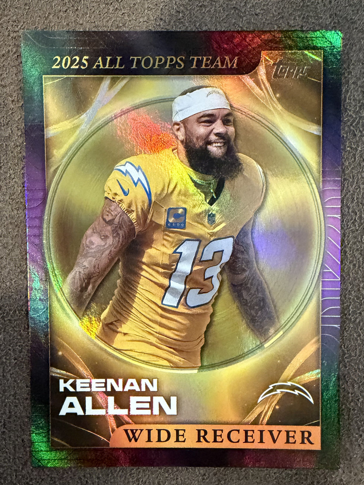 Keenan Allen - 2026 Topps Flagship - PINK All Topps Team Foil - Chargers