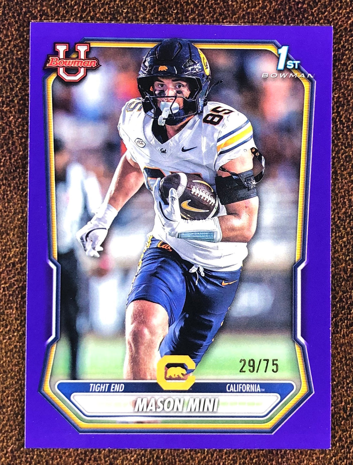 Mason Mini - 2026 Bowman - PURPLE 1st Paper /75 - California
