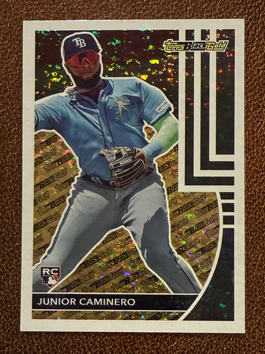 Junior Caminero - 2024 Topps Update - Black Gold - Rays