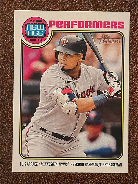 Luis Arraez - 2023 Topps Heritage - New Age Performers Insert - Twins