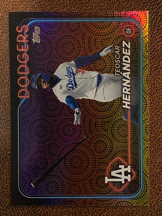 Teoscar Hernandez - 2024 Topps Series 2 - Holiday Parallel - Dodgers
