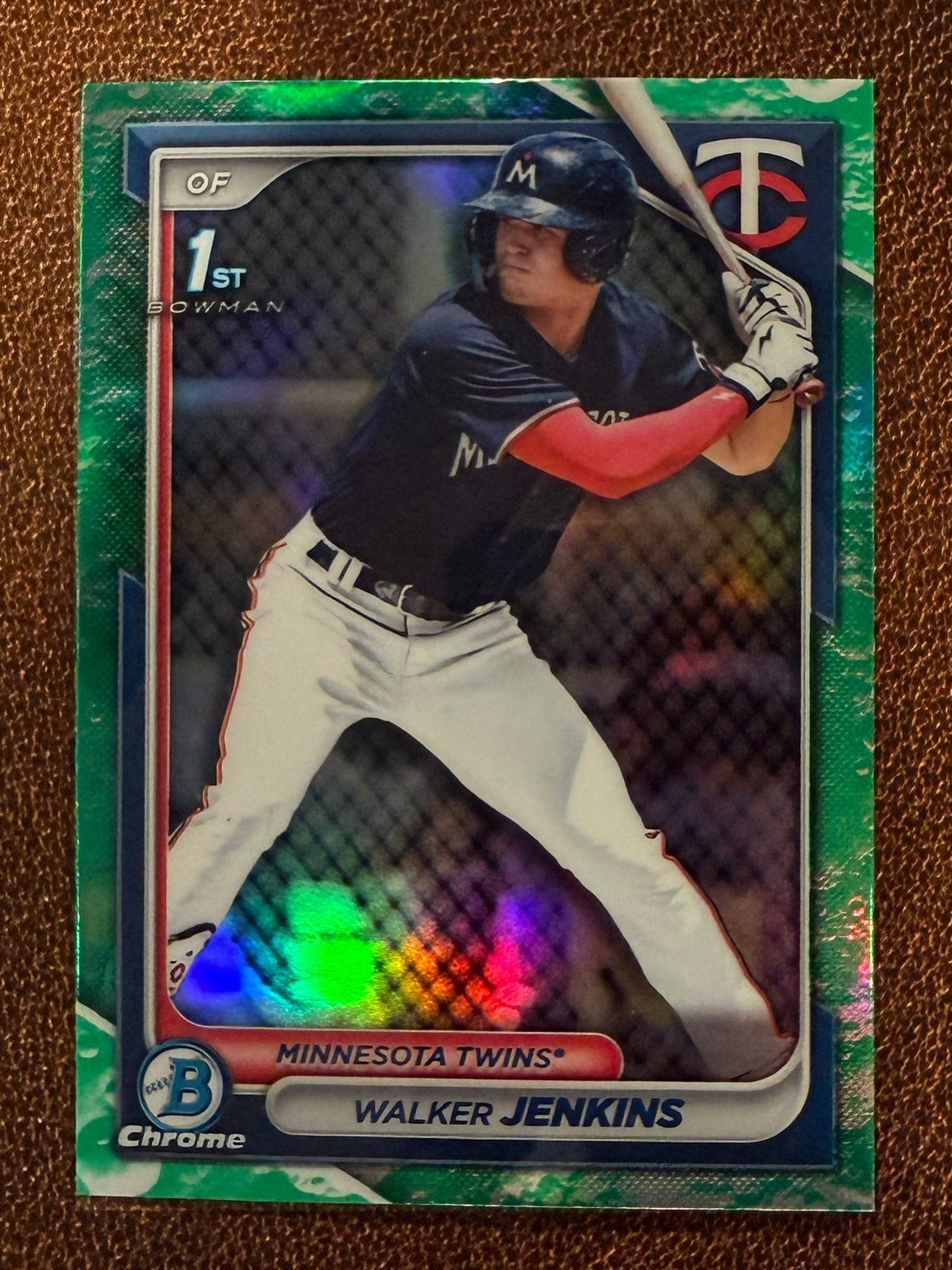 Walker Jenkins - 2024 Bowman - Chrome Lunar Glow - Twins
