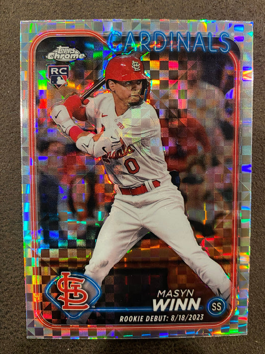 Masyn Winn - 2024 Topps Update Chrome - XFractor - Cardinals