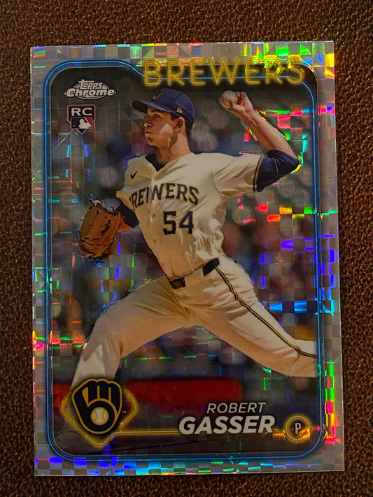 Robert Gasser - 2024 Topps Chrome Update - XFractor - Brewers