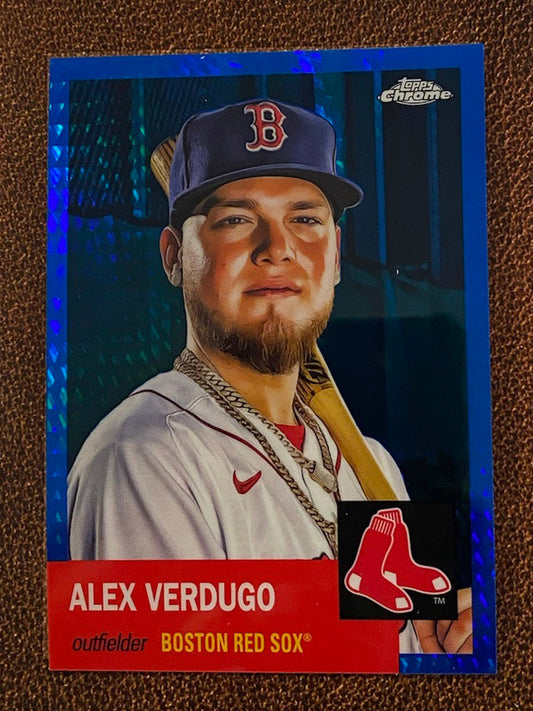 Alex Verdugo - 2022 Topps Chrome Platinum Anniversary - Blue Prism - Red Sox