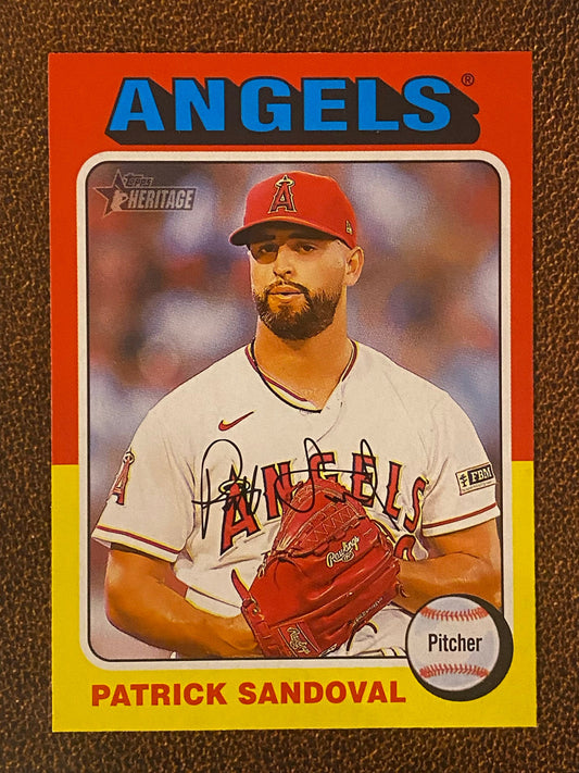 Patrick Sandoval - 2024 Topps Heritage - Low Number Short Prints - Angels