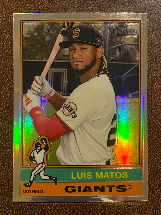 Luis Matos - 2025 Topps Heritage - Refractor - Giants