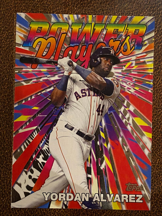 Yordan Alvarez - 2025 Topps Series 1 - Power Players - Astros