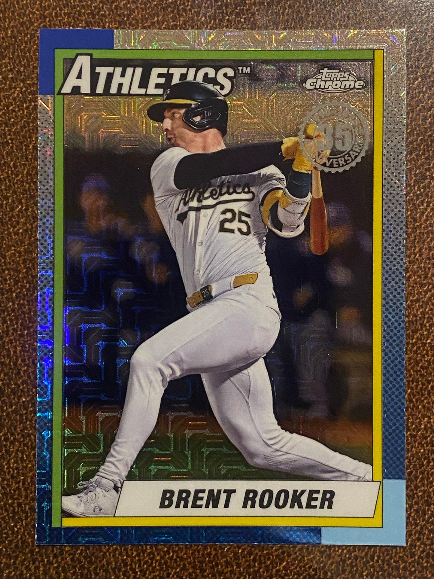 Brent Rooker - 2025 Topps Series 2 - 1990 Mojo Refractor - Athletics