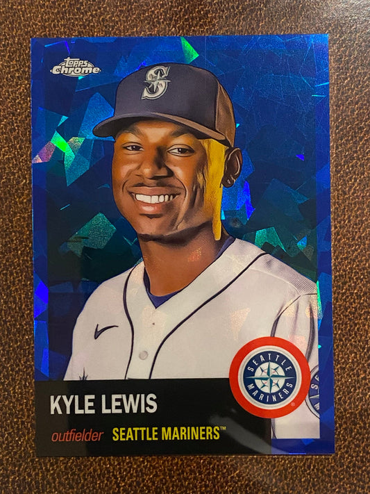 Kyle Lewis - 2022 Topps Chrome Platinum Anniversary - Blue Atomic /100 - Mariners