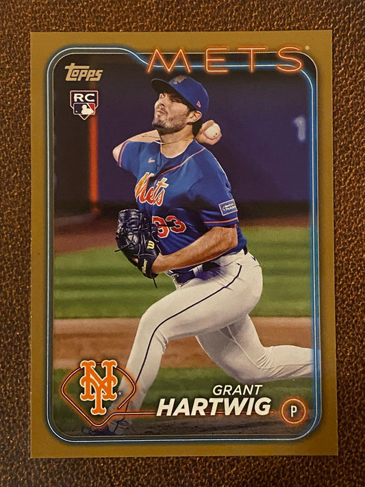 Grant Hartwig - 2024 Topps Series 1 - Gold /2024 - Mets