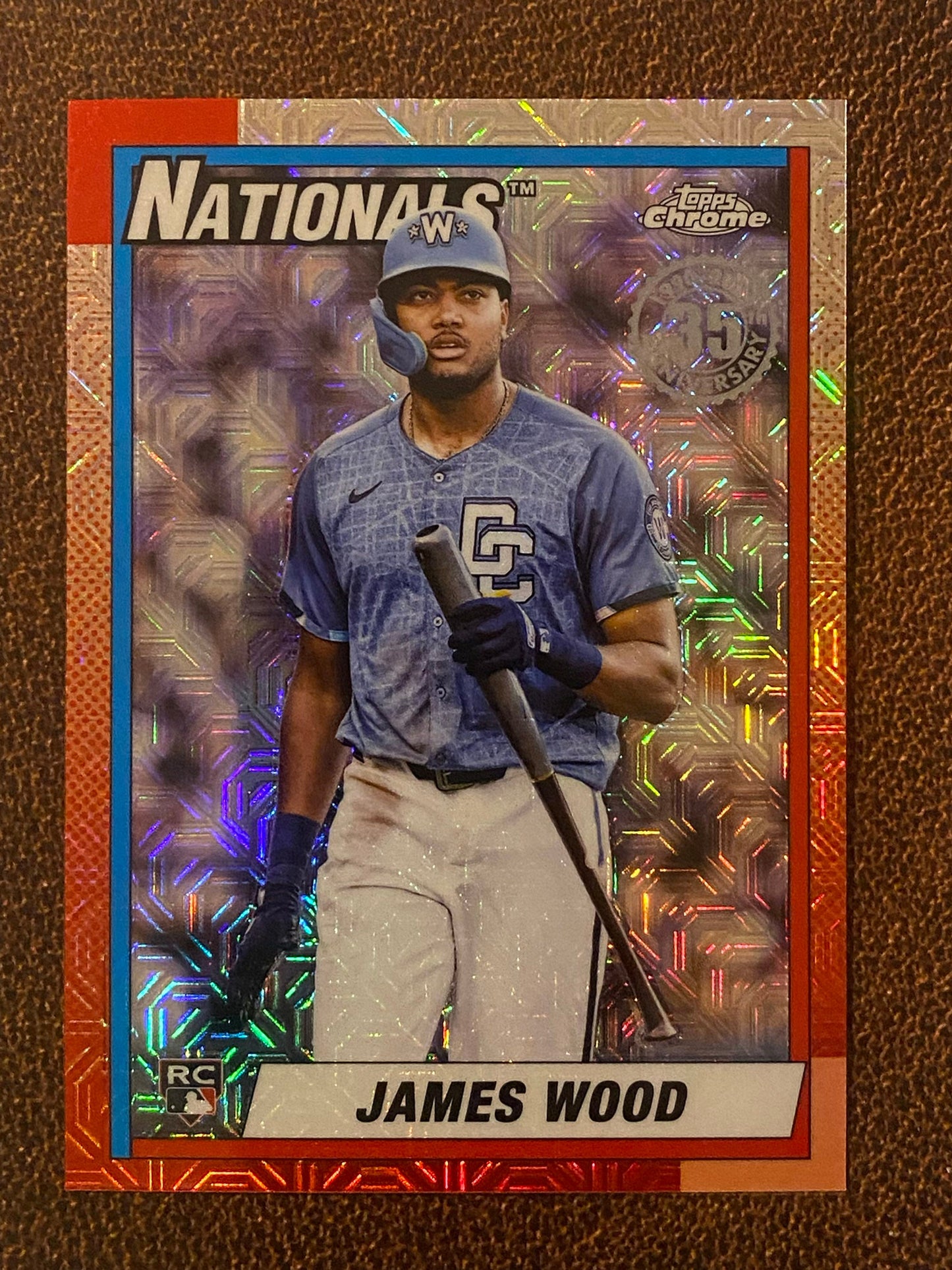 James Wood - 2025 Topps Update - 1990 Mojo Refractor - Nationals