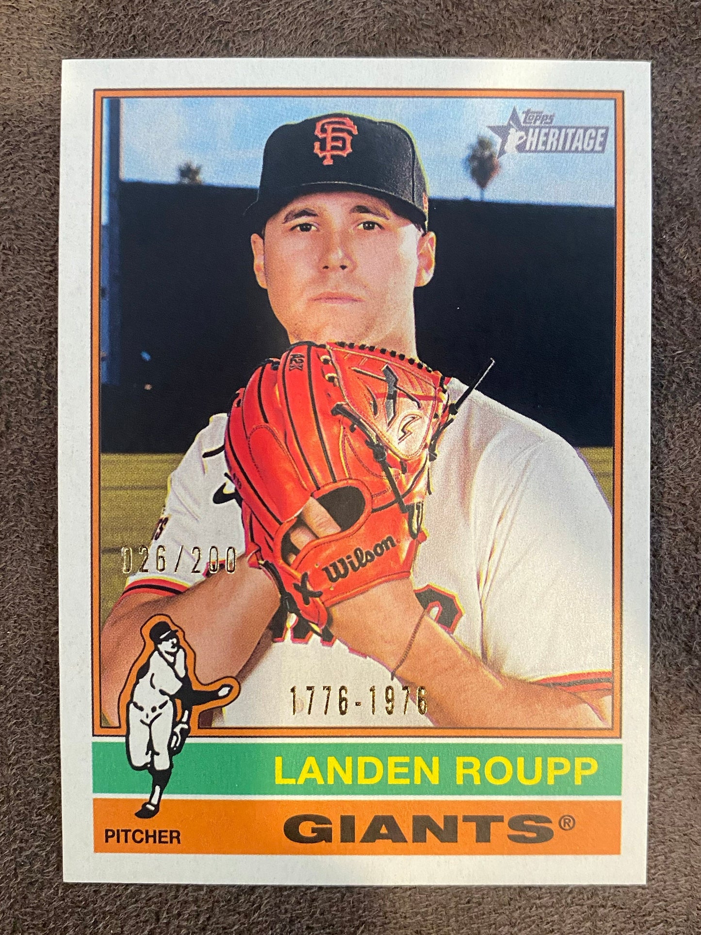 Landen Roupp - 2025 Topps Heritage High Number - Bicentennial /200 - Giants