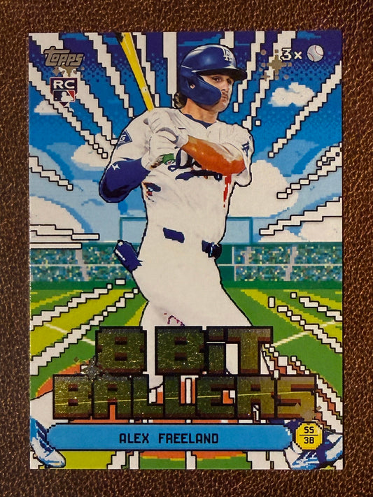 Alex Freeland - 2026 Topps Series 1 - 8 Bit Ballers Insert - Dodgers