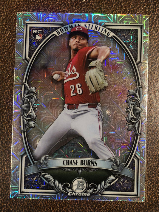 Chase Burns - 2026 Bowman - Sterling MOJO - Reds