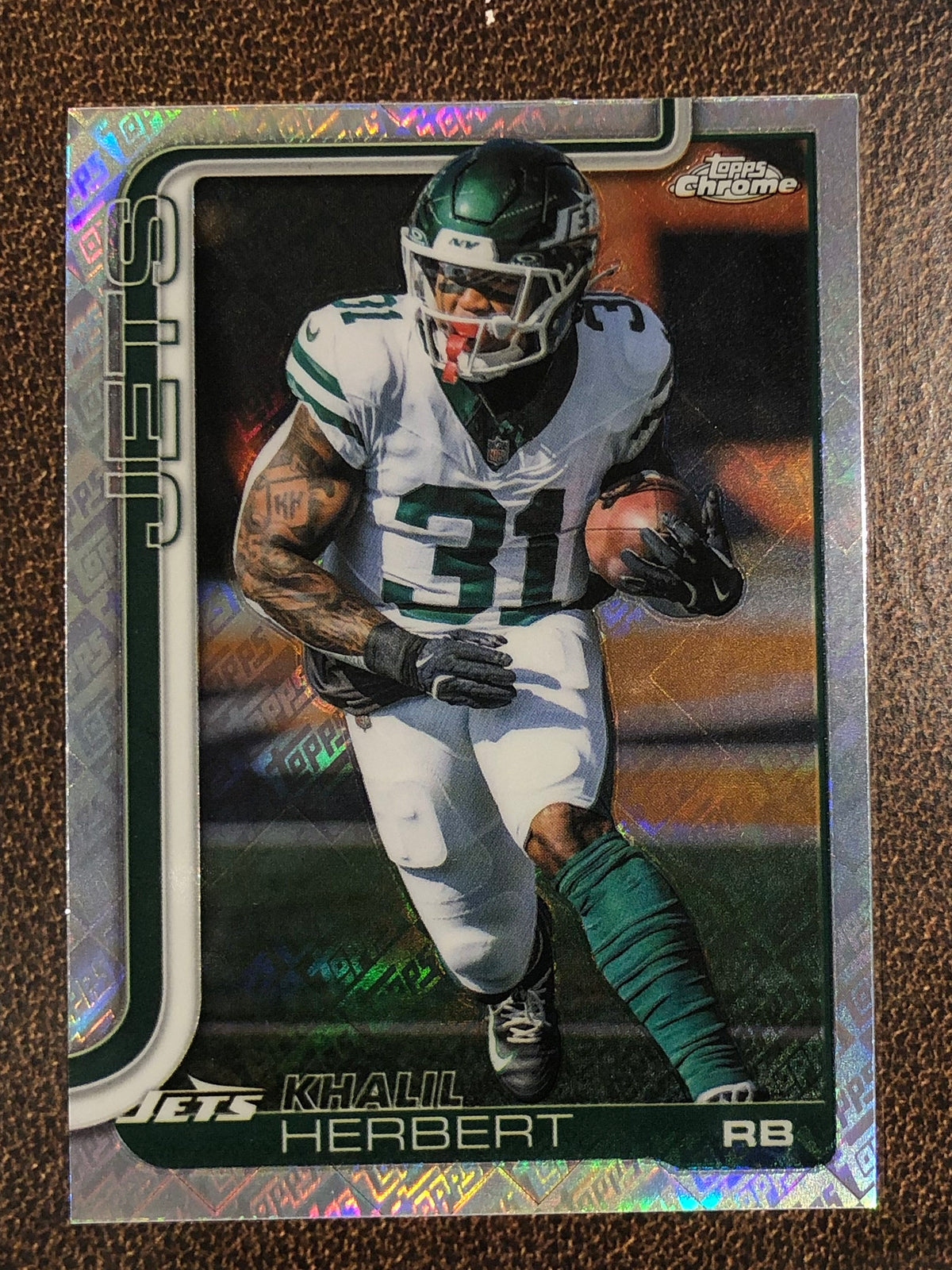 Khalil Herbert - 2025 Topps Chrome - Topps Foil - Jets