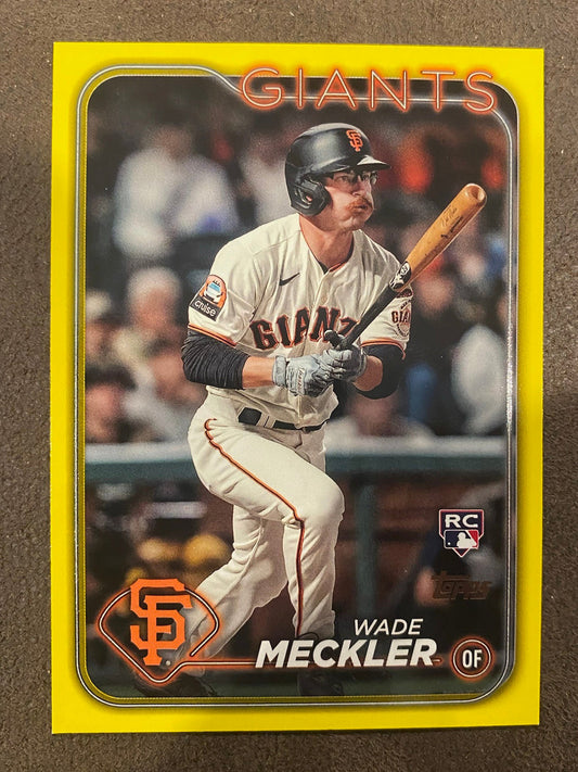 Wade Meckler - 2024 Topps Series 2 - Yellow Parallels - Giants