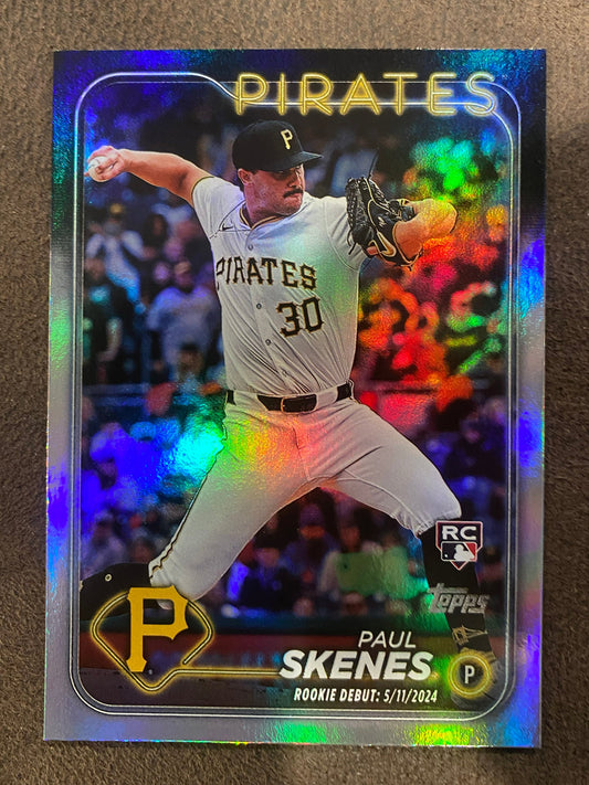 Paul Skenes - 2024 Topps Update - Rainbow Foil (Rookie Debut) - Pirates