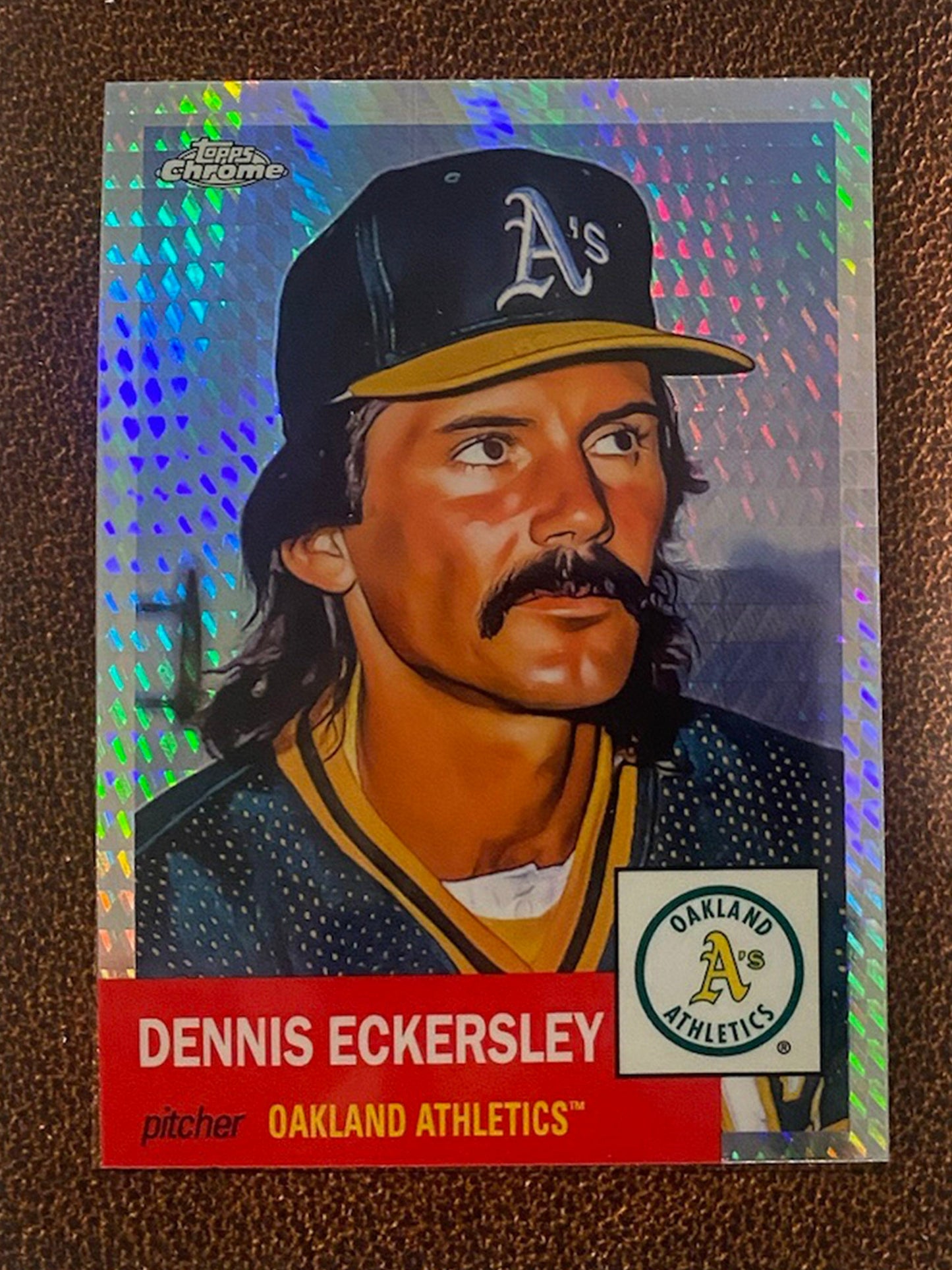 Dennis Eckersley - 2022 Topps Chrome Platinum Anniversary - Prism Refractor - Athletics