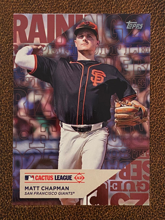 Matt Chapman - 2025 Topps Series 1 - Training Ground - Giants