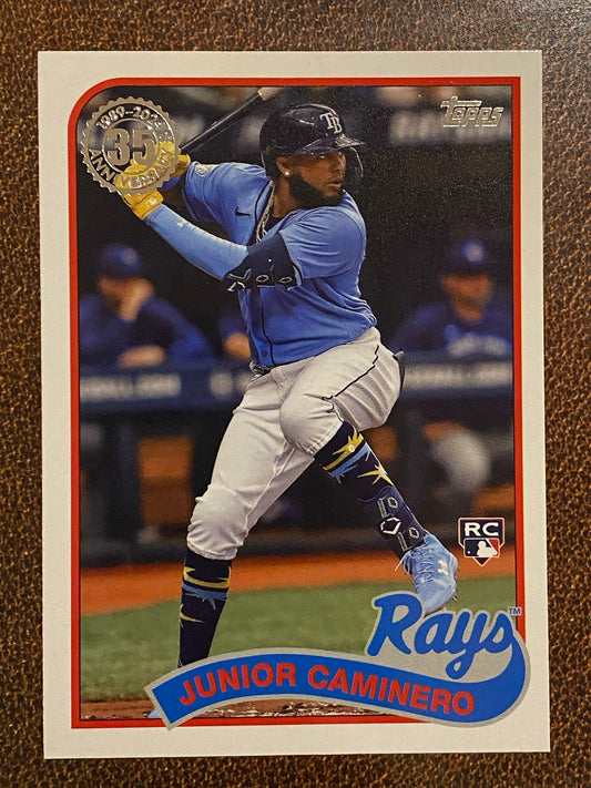 Junior Caminero - 2024 Topps Series1 - 1989 Inserts - Rays