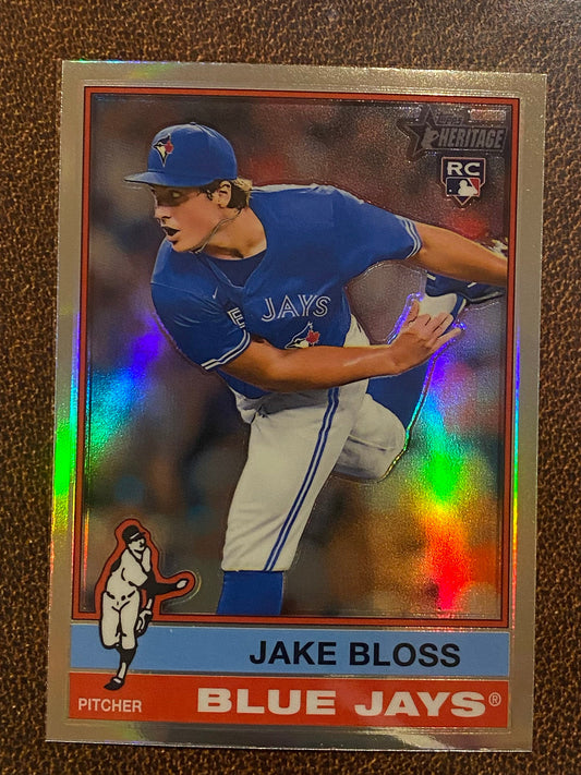 Jake Bloss - 2025 Topps Heritage - Refractor - Blue Jays