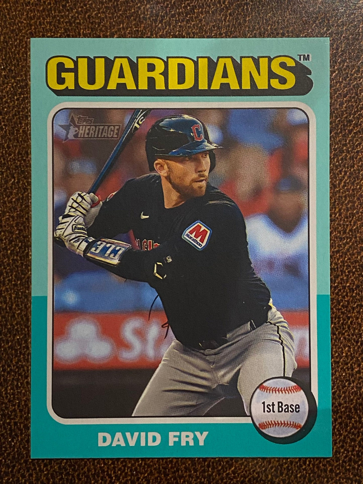 David Fry - 2024 Topps Heritage High Number - Aqua Border - Guardians
