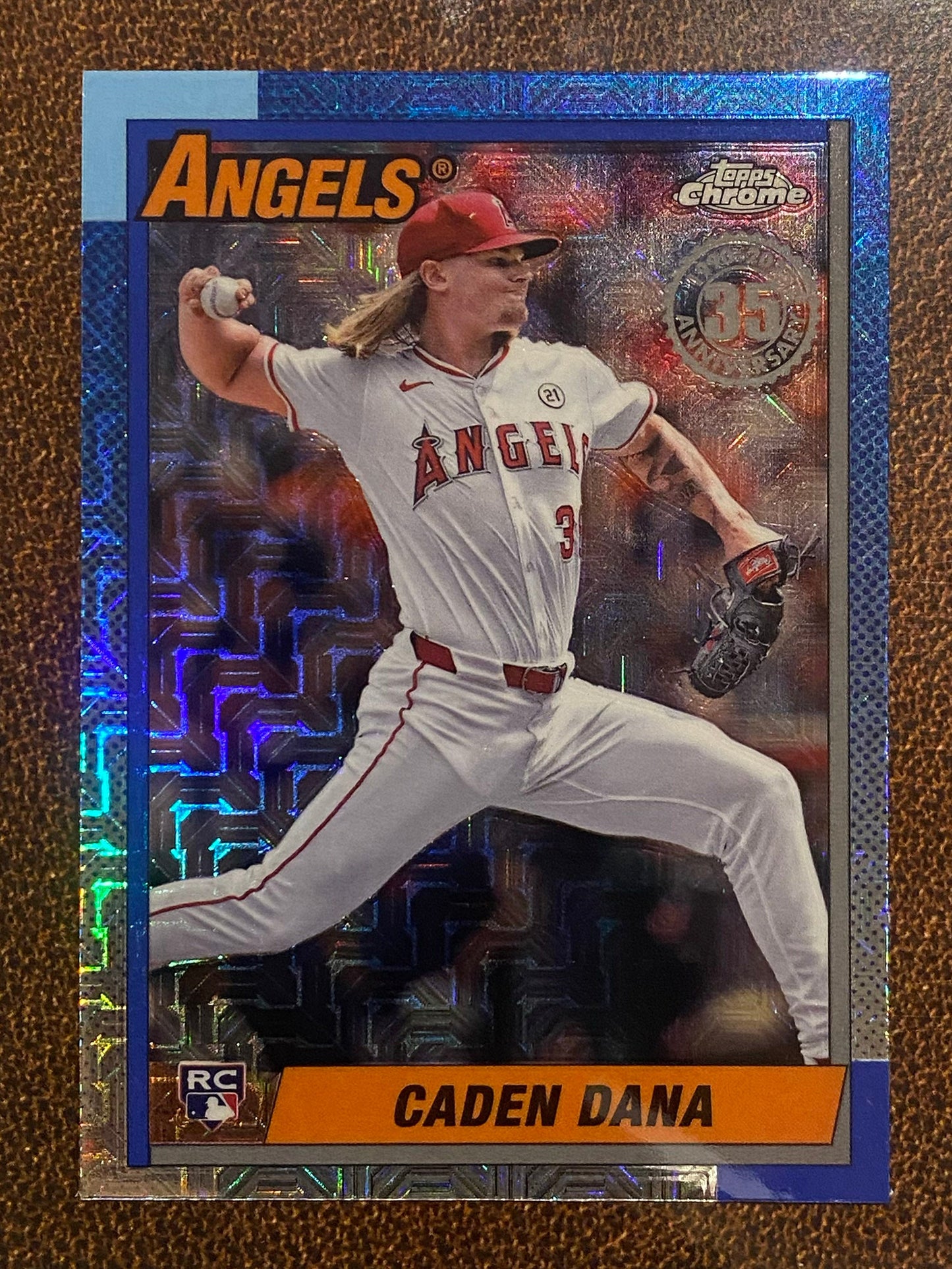 Caden Dana - 2025 Topps Series 2 - 1990 Mojo Refractor - Angels