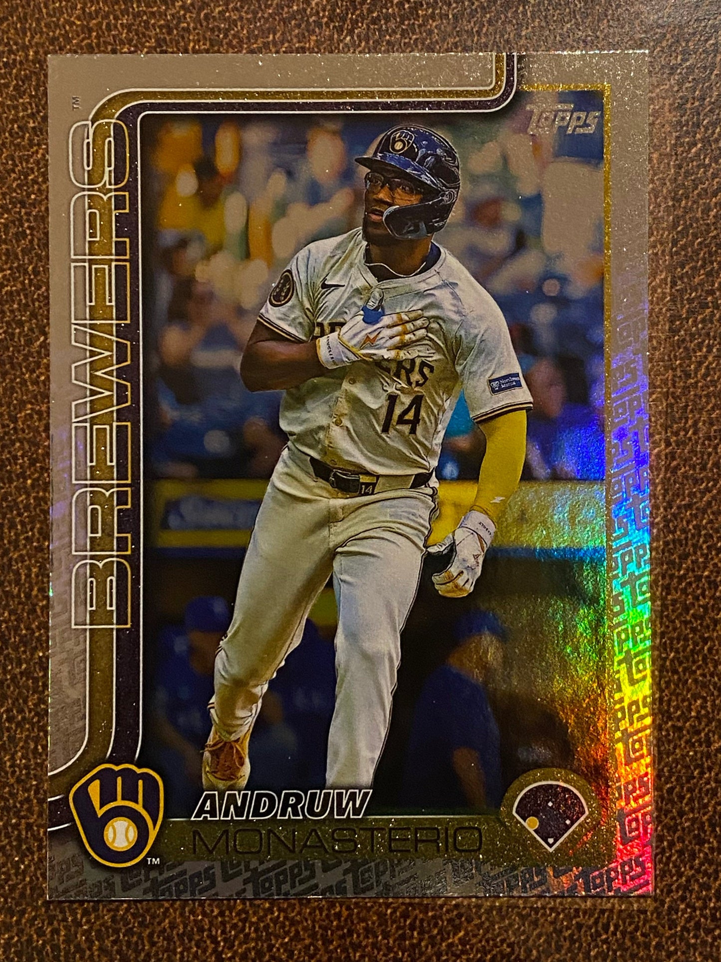 Andruw Monasterio - 2025 Topps Series 2 - Fanatics Exclusive Topps Foil Border - Brewers