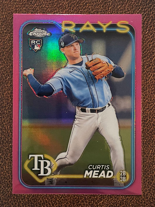 Curtis Mead - 2024 Topps Chrome - Pink Refractor - Rays